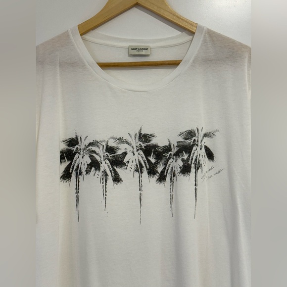 SAINT LAURENT Palmeraie print t-shirt - Picture 5 of 11